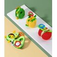 thumbnail image 3 of Liangnv Juguetes De Muñecas De Frutas De Peluche para Bebés, Oruga Comiendo Frutas Rellenas De Dibujos Animados Acurrucarse Actividad De Viaje Juguete con Sonajero, Regalo para Niños Y Niñas 3 Mo, 3 of 5