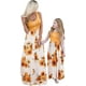 thumbnail image 3 of WIWIQS Verano Lindo Mamá y Yo Boho Rayas Chevron Maxi Vestidos, 3 of 5