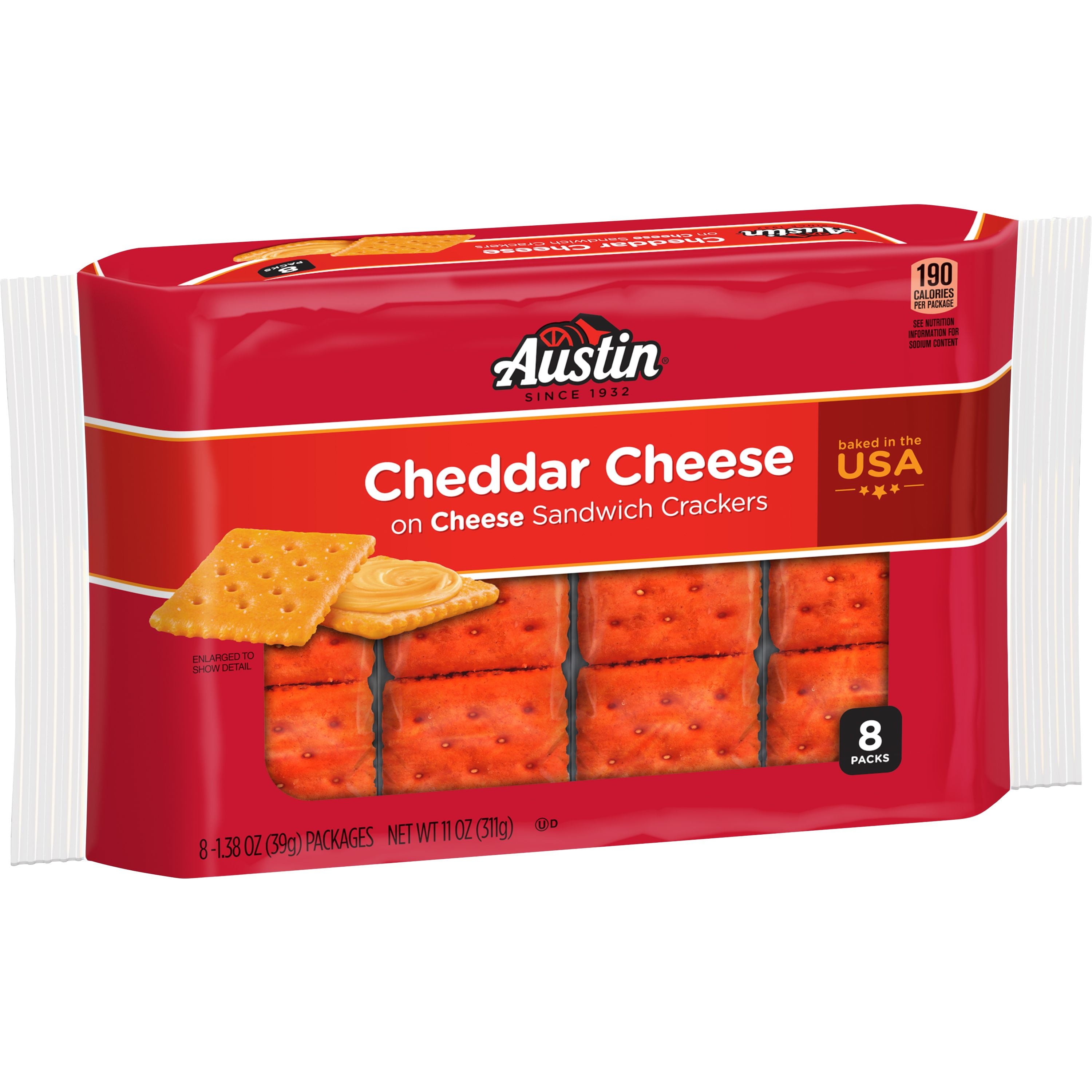 Austin Sandwich Crackers, Single Serve Snack Crackers, Office and Kids