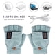 thumbnail image 4 of Guantes calefactables eléctricos recargables Guantes de ciclismo de doble cara Regalo de medio dedo FLhrweasw Nuevo, 4 of 8