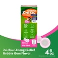 thumbnail image 3 of Children's Zyrtec Liquid Allergy Syrup, Free of Dyes, Sugar, Alcohol, Bubble Gum Flavor, 4 fl. oz, 3 of 11