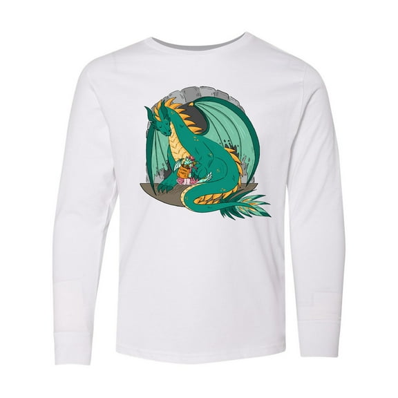 Inktastic Dragon Princess Long Sleeve Youth T-Shirt