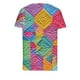 thumbnail image 5 of Top de Verano de las Mujeres, Cuello en V Moda Casual de Manga Corta Blusa, Primavera Y Verano Ligero Top, 5 of 9