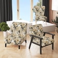 thumbnail image 1 of Designart "Elegance en Bleu Doré & Blanc II" Chaise d'Appoint en Marbre Doré - Fauteuil Charmant pour Salon, 1 of 7