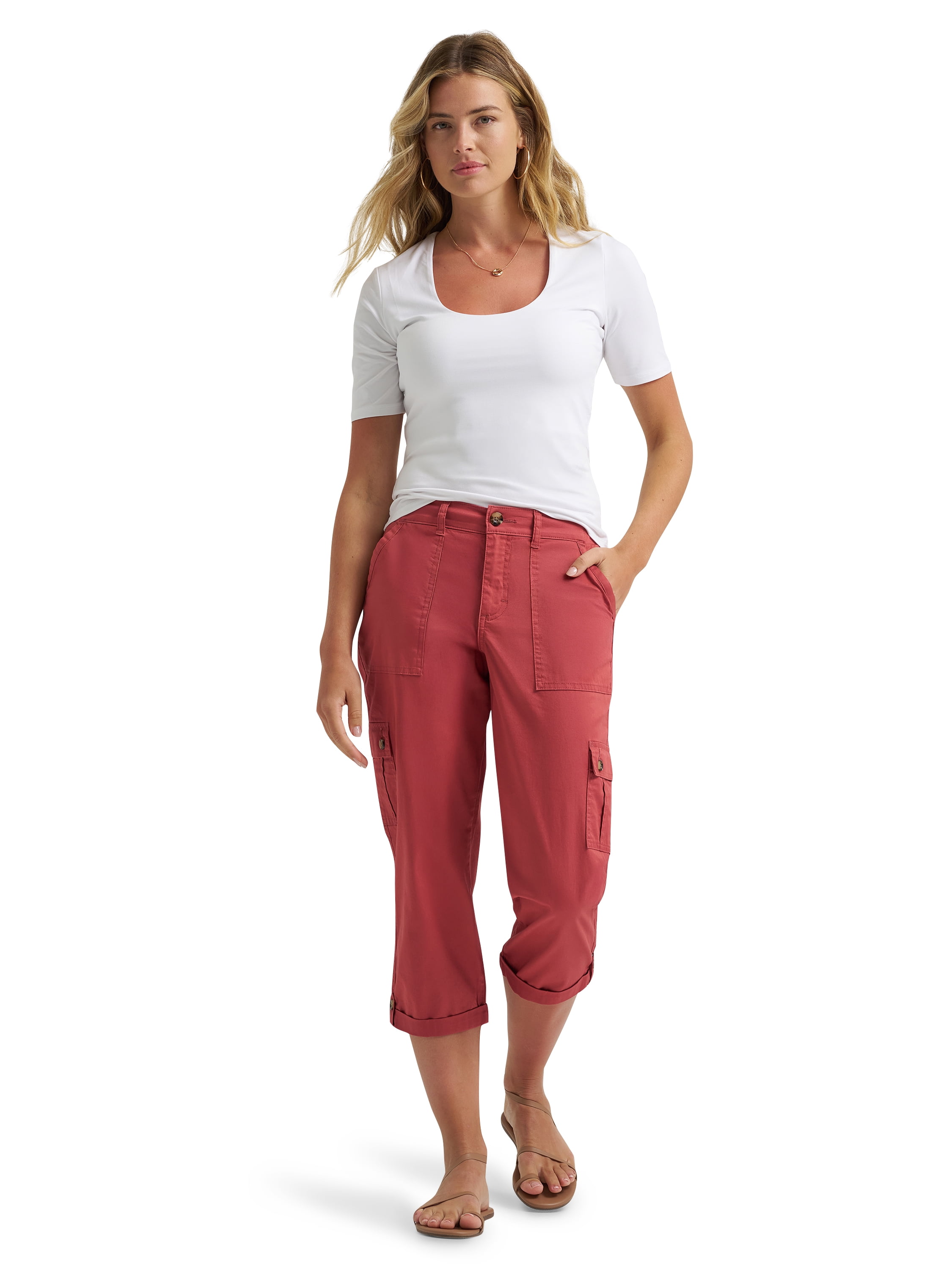 Lee Women's Flex to Go Mid Rise Capri Pants