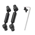 thumbnail image 2 of For WPL 1/10 C74 1/16 Metal Upgrade Front & Rear Drive Shafts Black, 2 of 5