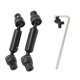 thumbnail image 2 of For WPL 1/10 C74 1/16 Metal Upgrade Front & Rear Drive Shafts Black, 2 of 5