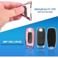 thumbnail image 4 of Key Fob Cover Compatible with Nissan Rogue Pathfinder Versa Kicks Sentra 2023-2025 TPU 3-5 Button Keychain Case Holder Protector,Pink, 4 of 6