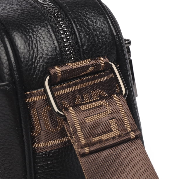 Bolsos Cruzados Bolso Bandolera De Piel Auténtica Con Correa Ancha Para Mujer, Bolso De Hombro Para El Trabajo (negro) Tmvgtek Para Estrenar | En Línea