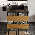 thumbnail image 3 of Eviva Vienna 36 in. Oak Black Wall Mount Bathroom Vanity with White Integrated Acrylic Sink, 3 of 7
