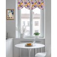 thumbnail image 5 of Halloween Pumpkin Tie Up Valances Curtain, Adjustable Kitchen Ghost Magic Hat Candy Stars Vintage Valances for Windows Decor, Rod Pocket Short Curtains Set for Bedroom/Bathroom, 42"x12", 5 of 8