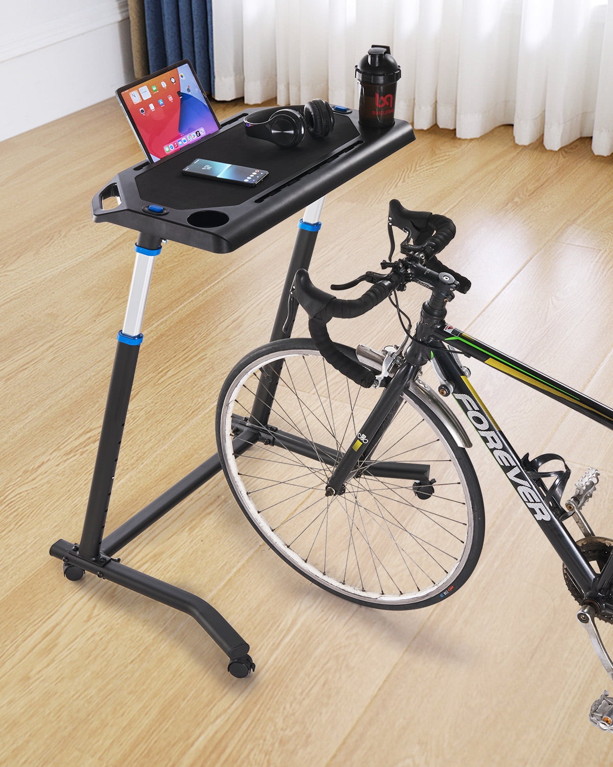 Alpcour Indoor Magnetic Bike Trainer Stand - Stainless Steel