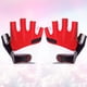 thumbnail image 4 of 1 par de guantes de ciclismo transpirables y antideslizantes, guantes deportivos de medio dedo, talla M (rojos), 4 of 5