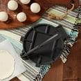 thumbnail image 5 of INFUSE 6 Piece Tortilla Set with Pre-Seasoned Cast Iron Tortilla Press, Tortilla Warmer, Bowls & Spoons, Black, 5 of 10