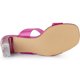 thumbnail image 5 of Sandalias Correas Transparentes De Colores Claros Talón Grueso Para Mujeres Rosa caliente 37, 5 of 6