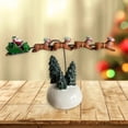 thumbnail image 5 of Multicolor Flaming Sleigh Animated Statue Xmas Vacation Village Accessories, 5 of 8