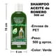 thumbnail image 4 of Shampoo Vivo Natural VIVONATURAL con Aceite de Romero 500 ml, 4 of 5