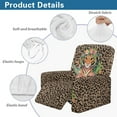 thumbnail image 5 of FOR U DESIGNS Tiger Leopard Print Recliner Chair Covers 4-Pieces Stretch Recliner Couch Covers Comfortable Sofa Couch Cover Furniture Protector Home Decor Accessories, 5 of 8