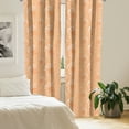 thumbnail image 2 of Ambesonne Boho Curtains, Feathers, Pair of 28"x84", Pale Orange White, 2 of 5