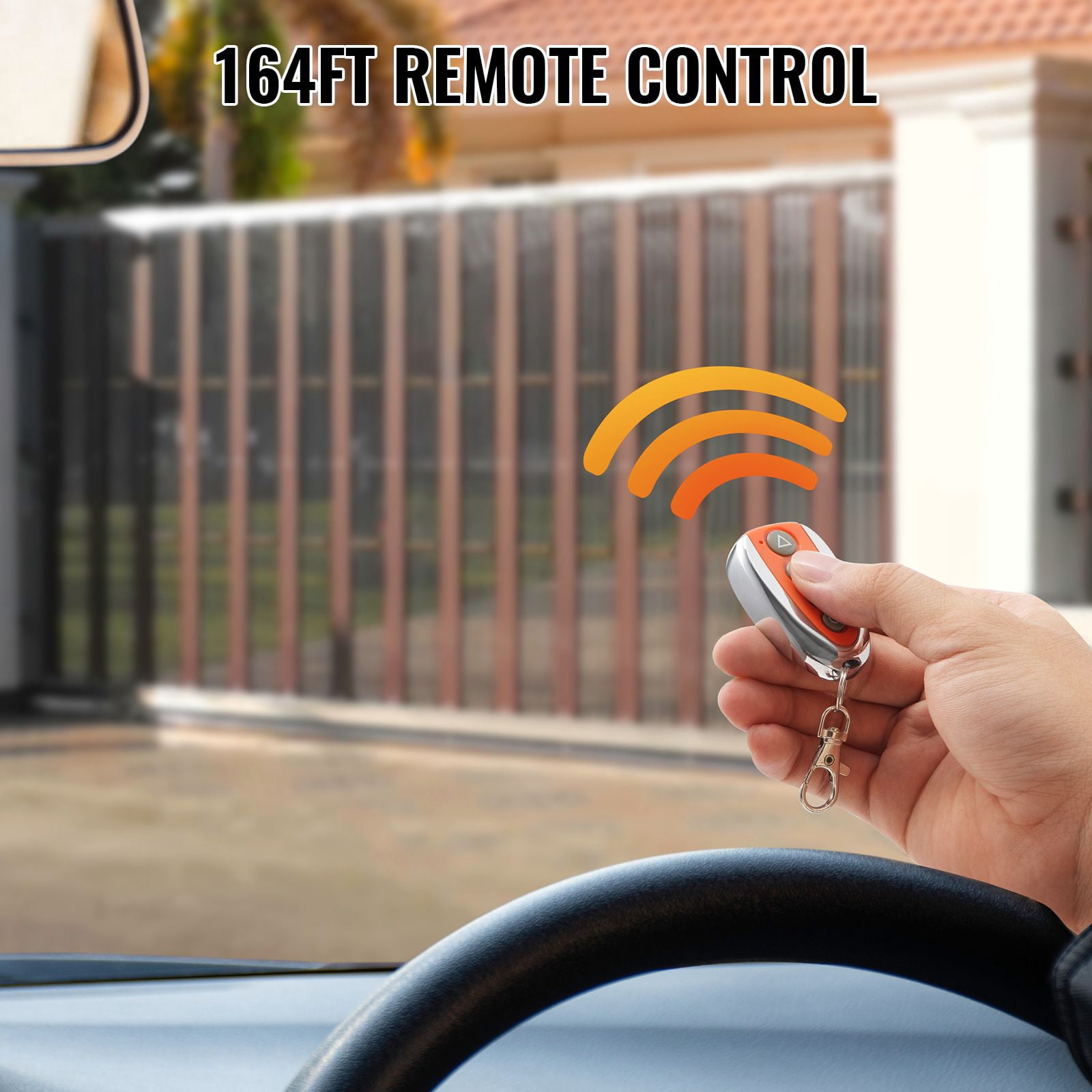 Gate Remote Control Transmitter 131FT Range, Sliding Gate Opener Remote Key Fob, Automatic Garage Door Electric Gate Remote for Access Control