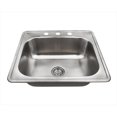 thumbnail image 1 of Polaris US1038T Single Bowl Topmount Stainless Steel Sink, 1 of 1