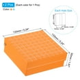 thumbnail image 2 of Unique Bargains Cardboard Freezer Box, 2Pcs 81 Places Tube Rack for 1.5/1.8/2.0ml Tubes, Orange/Blue, 2 of 5