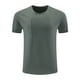 thumbnail image 2 of Tops para hombre, blusas y camisas de cuello redondo y manga corta para hombre, camiseta informal de solapa de color liso a la moda para hombre, blusa de cuello redondo y manga corta para hombre., 2 of 8
