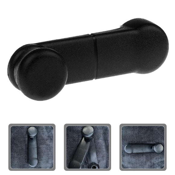 BESTYASH 2Pcs Black ABS Window Crank Handle for Business Travel and Vacation 5.11X1.57X1.57in