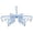 Blue, variant on Sock Drying Rack 24 Clips Plastic Laundry Clothes Hanger Rotatable Hanger Sock Dryer Foldable Portable Clothes Drying Rack Folding Sock Hanger For Socks Underwear Baby Clothes