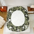 thumbnail image 5 of Homewish Retro Airplane Twin Sheet Sets,Vintage Aircraft Twin Fitted Sheet,Rustic Green Camouflage Flat Sheet For Boys Kids,Ultra Soft Home Decor,3-Piece, 5 of 7