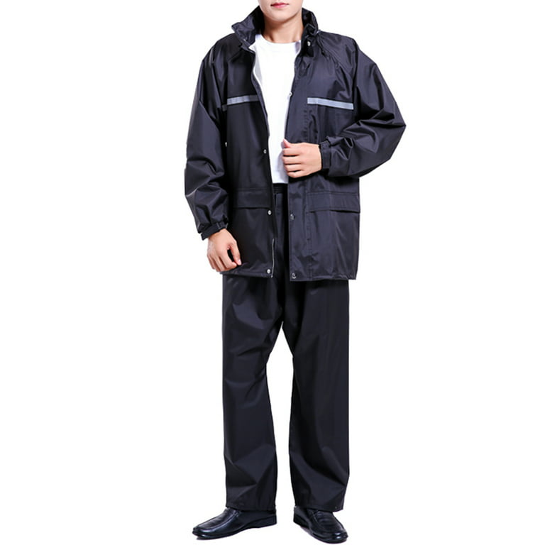 Rain Suits for Men Classic Rain Gear Waterproof Rain Coats Hooded