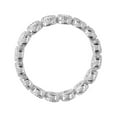 thumbnail image 4 of Rhodium Plated Sterling Silver 925 Eternity Stackable Clear CZ Ring White Jewelry Female Size 7, 4 of 4