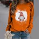 thumbnail image 2 of Top de suéter con estampado navideño de manga larga con cuello redondo para mujer primavera otoño Pompotops FGAJ10301, 2 of 5