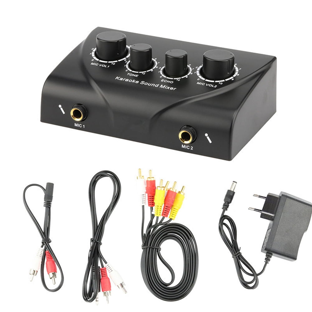 Pro Portable Mini Digital Audio Sound Karaoke Echo Mixer System Machine