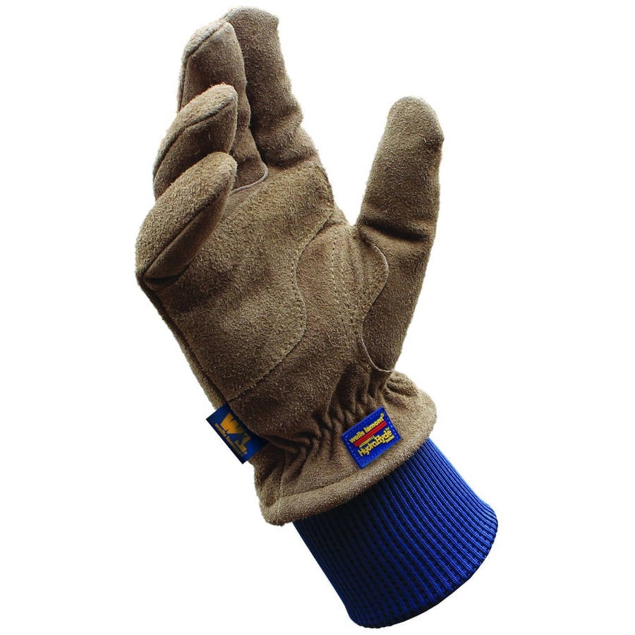 Wells Lamont 100 Gram Thinsulate Insulation Suede HydraHyde Leather Work Gloves, Wet Cement by Wells Lamont