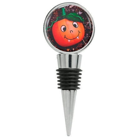

Jack O Lantern Cute Painted Pumpkin Wine Stopper