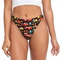 thumbnail image 1 of Balery Construction Truck Tangas de Algodón para Mujer con Estampado – Ropa Interior Sexy, Transpirable, G-string-Small, 1 of 6