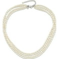 thumbnail image 3 of Sterling Silver Fwc Pearl 4-Strand 17.5In W/2In Ext Necklace (Width 14.75) (Length 19.5) - Jbsp, 3 of 5