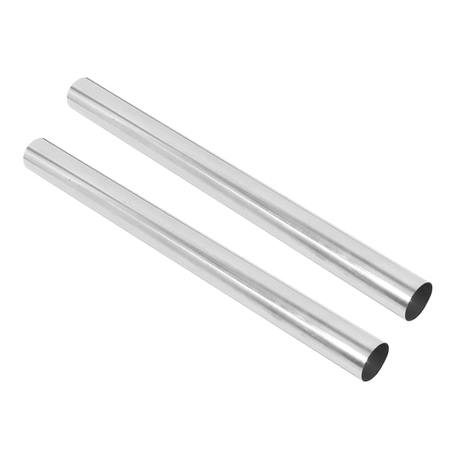 Unique Bargains 2pcs Straight 2.5" OD 30" Length DIY Custom Mandrel Exhaust Pipe 2.5 Inch Tube Pipe T304 Stainless Steel