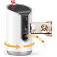 thumbnail image 1 of Dispensador de golosinas con cámara para mascotas TKENPRO 2K 360°View 5G WiFi, 1 of 7