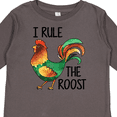 thumbnail image 4 of Inktastic Farmer I Rule The Roost Rooster Boys or Girls Long Sleeve Toddler T-Shirt, 4 of 5