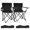Black, variant on 2 Pack Lightweight Folding Camping Chairs, Outdoor Lawn Beach Chair with Cup Holder & Carry Bag for Travel, Fishing, Picnic, Backyard, Hiking