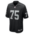 thumbnail image 2 of Men's Nike Andrus Peat  Black Las Vegas Raiders Team Game Jersey, 2 of 6