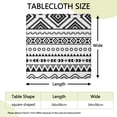 thumbnail image 2 of Decorative Bohemian Floral Square Tablecloth 34x34 Inch with Stretch Fit for Various Tables, 2 of 6