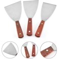thumbnail image 2 of Stainless Steel Flat Spatula with Wooden Handle - Plancha Barbecue Utensil Set, 2 of 4