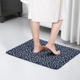 thumbnail image 4 of Dark Blue Christmas Snowflake Pattern Flannel Non Slip Door Rugs,Washable Door Mats Indoor,Decorative Door Mats,Dirt-Resistant and Absorbent Doormat for Entrance,Bedroom,Kitchen,Bathroom,23.5"x16", 4 of 5
