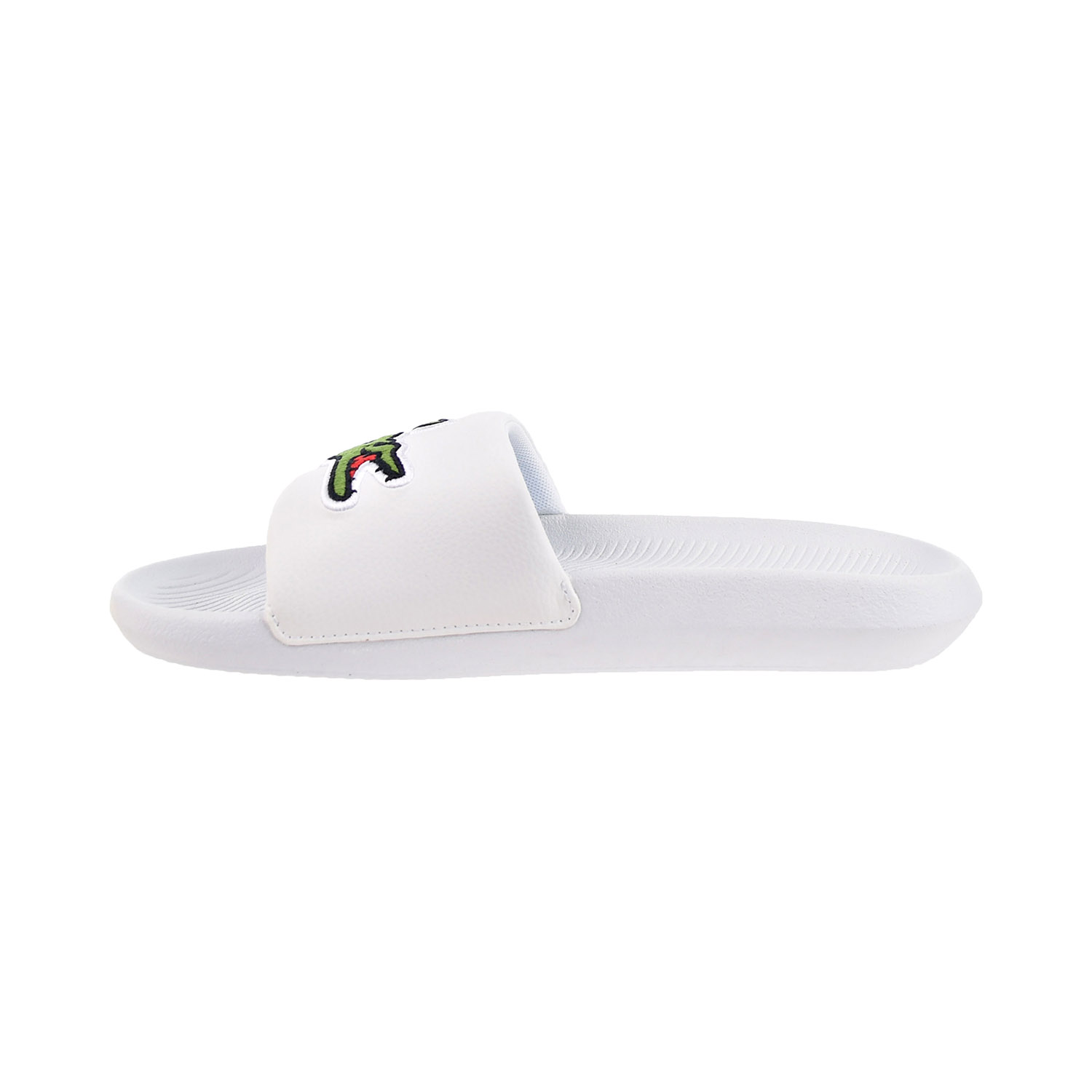 New Lacoste Croco Slide Slides Sandals WHITE Men\'s Size US 7 women size 9 Amazon.com | Lacoste Men main image 2