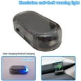 1PC Car Alarm System,Solar Powered Vehicle LED Light AntiTheft Flash Blinking Lamp,Simulate