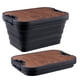 thumbnail image 4 of Caja plegable para Picnic, cesta de almacenamiento de alimentos y bebidas para maletero de coche, tienda de campaña para playa, suministros para acampar al aire libre, color negro, 4 of 11