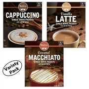 Cafe Tastle Cappuccino, Vanilla Latte, Caramel Macchiato Variety Pack, 30 Count